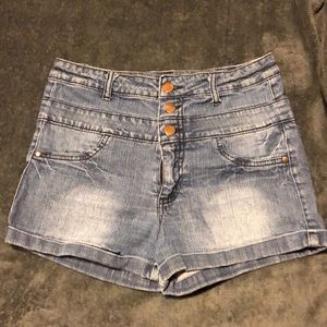 High waisted shorts